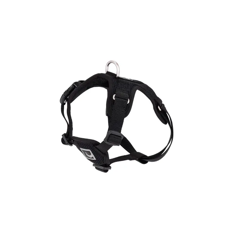 RC PETS Dog Forte Step In Harness, Black, L, 25" - 35"
