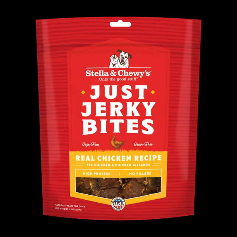 Stella & Chewy's 6 oz Stella & Chewys Dog Just Jerky Bites Chicken Treats