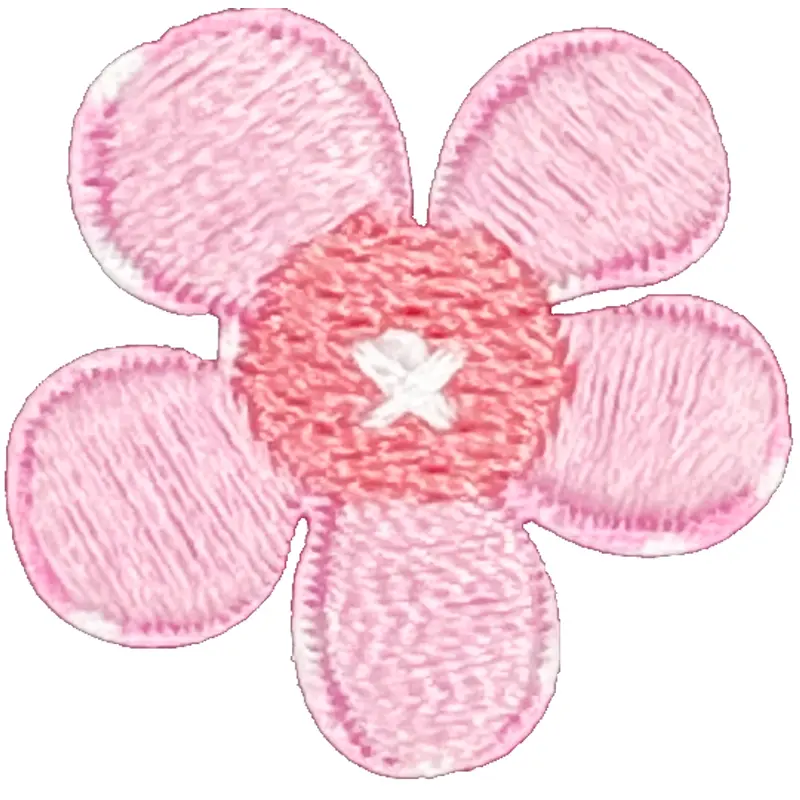 Small Pink 5 Petal Flower - Patch