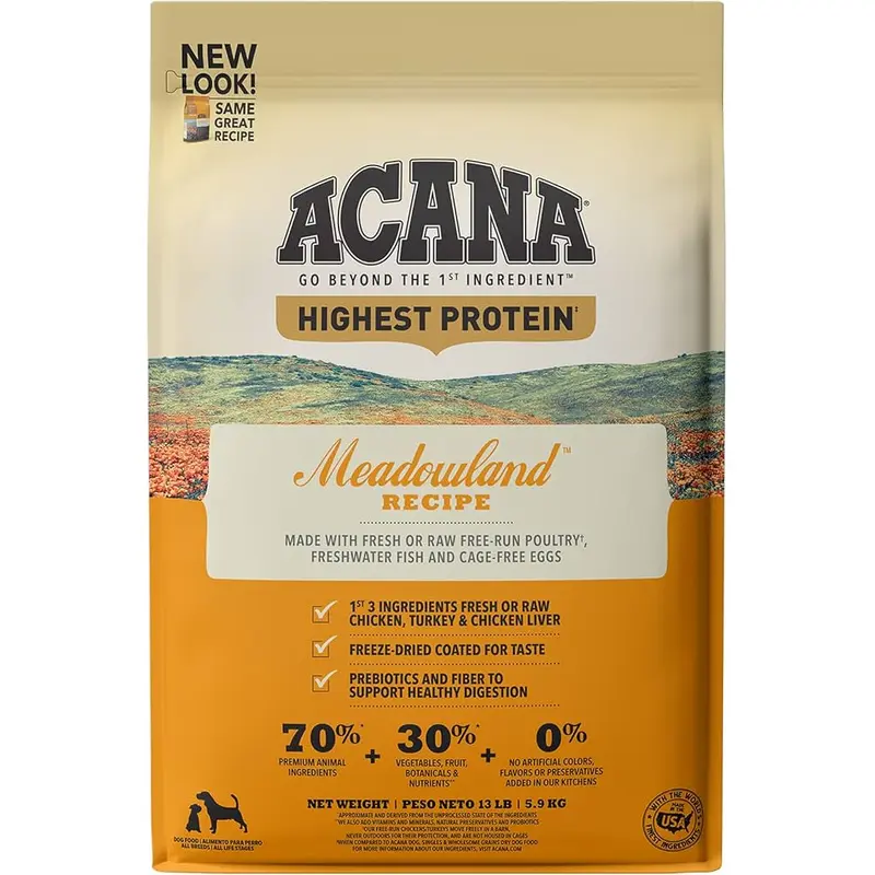 Acana Meadowland Recipe Dry Dog