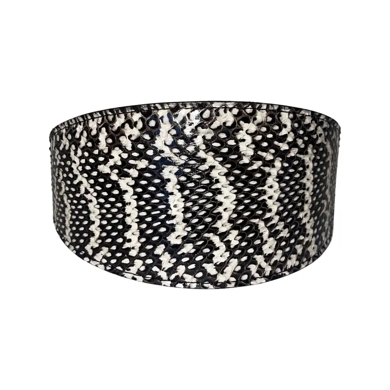 Black & White 3 Wide Style Snake Collar