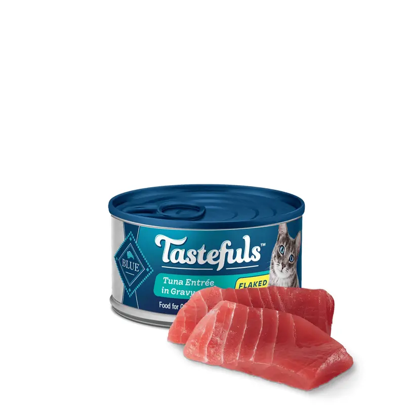 Blue Buffalo Tastefuls Adult Flaked Tuna in Gravy Entree Wet Cat Cans