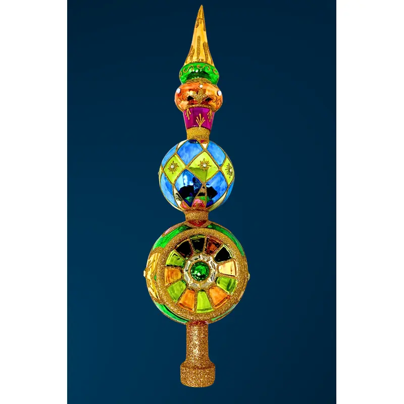 Topaz Sparkling Gem Finial Tree Topper