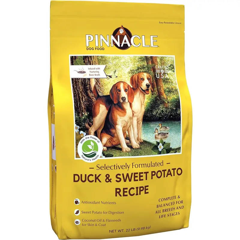 Pinnacle Grain Free Duck Sweet Potato Dry Dog Food 22lb