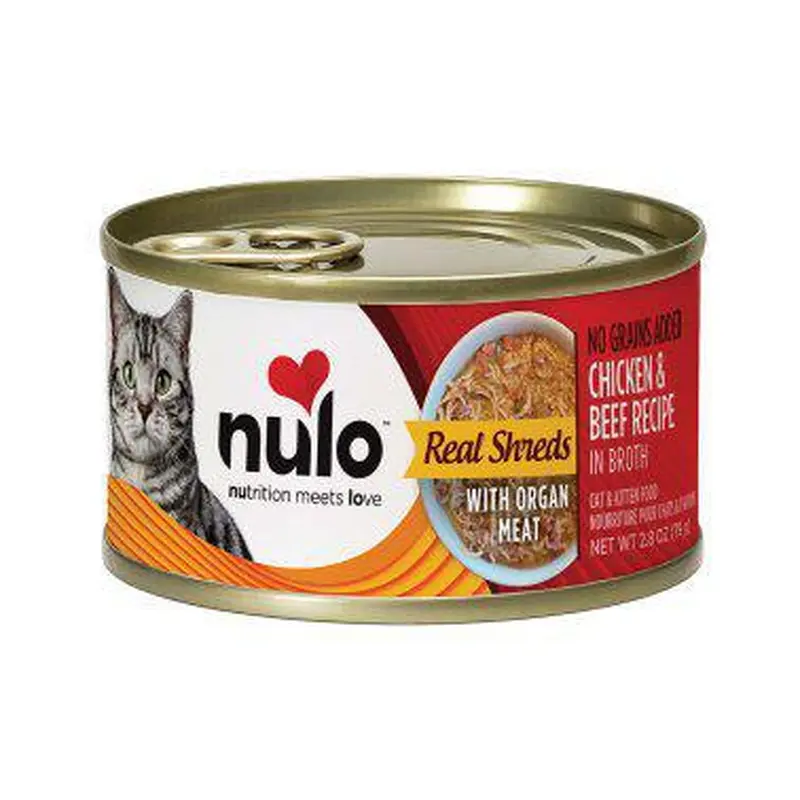 Nulo Cat and Kitten Food Chicken and Beef With Organ Meats 2.8oz Can
