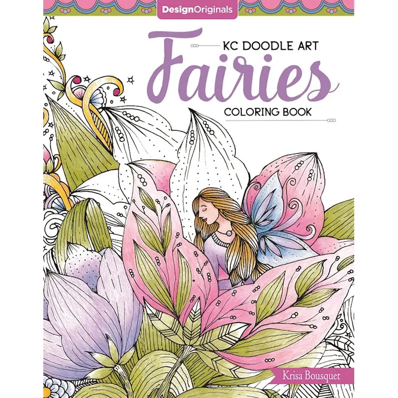 KC Doodle Art Fairies Coloring Book