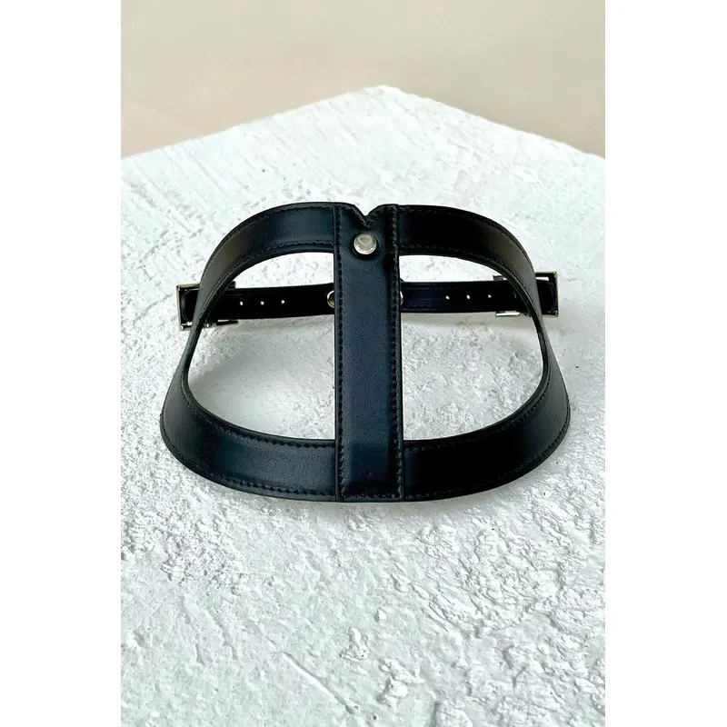 Noah Harness in Black Leather