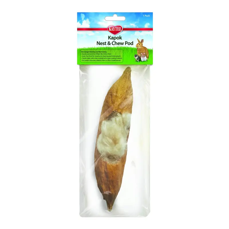 Kaytee Kapok Nest & Chew Pods, 1 pack