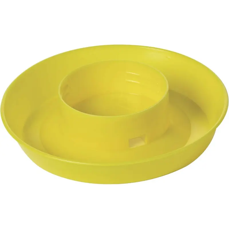 Little Giant Screw-On Poultry Waterer Base (BASE ONLY) Yellow 1 Quart