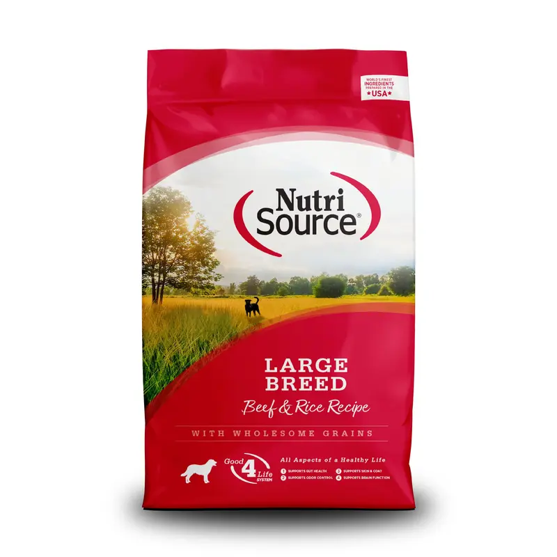 Nutri Source Large Breed Beef & Rice 26 Lb.