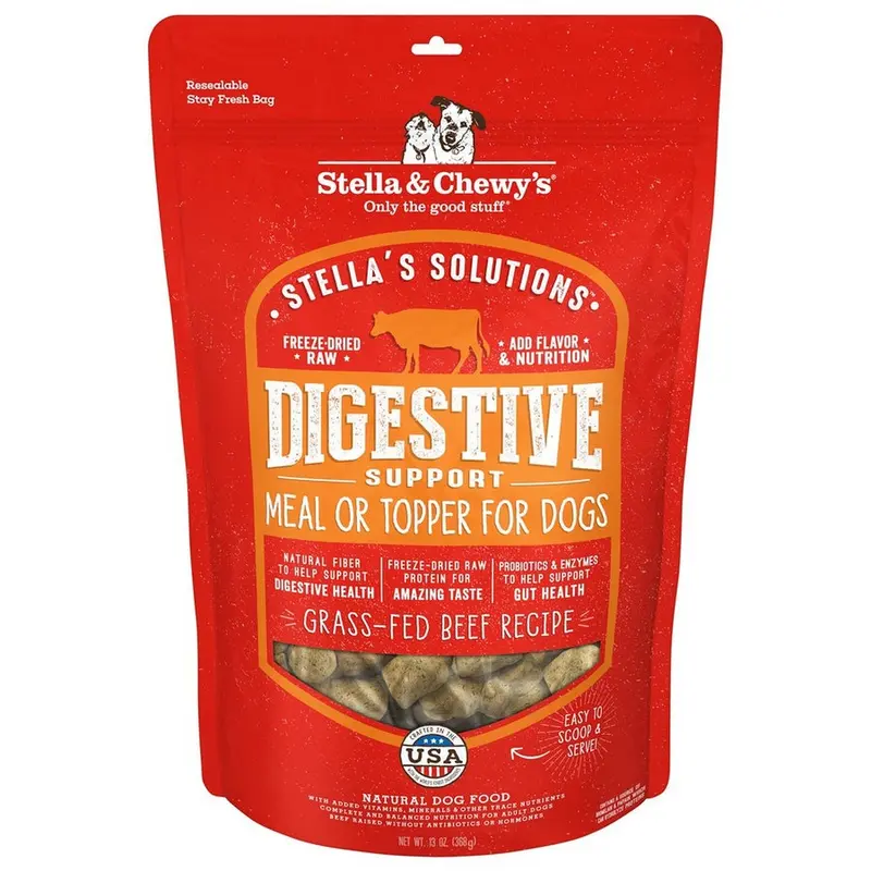 Stella & Chewy's Stellas Solutions Digestive Support Beef Raw Dog Food Topper 4.25oz