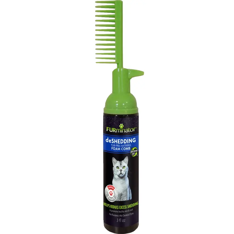 Furminator Rinse Free Foam Comb for Cats 3oz