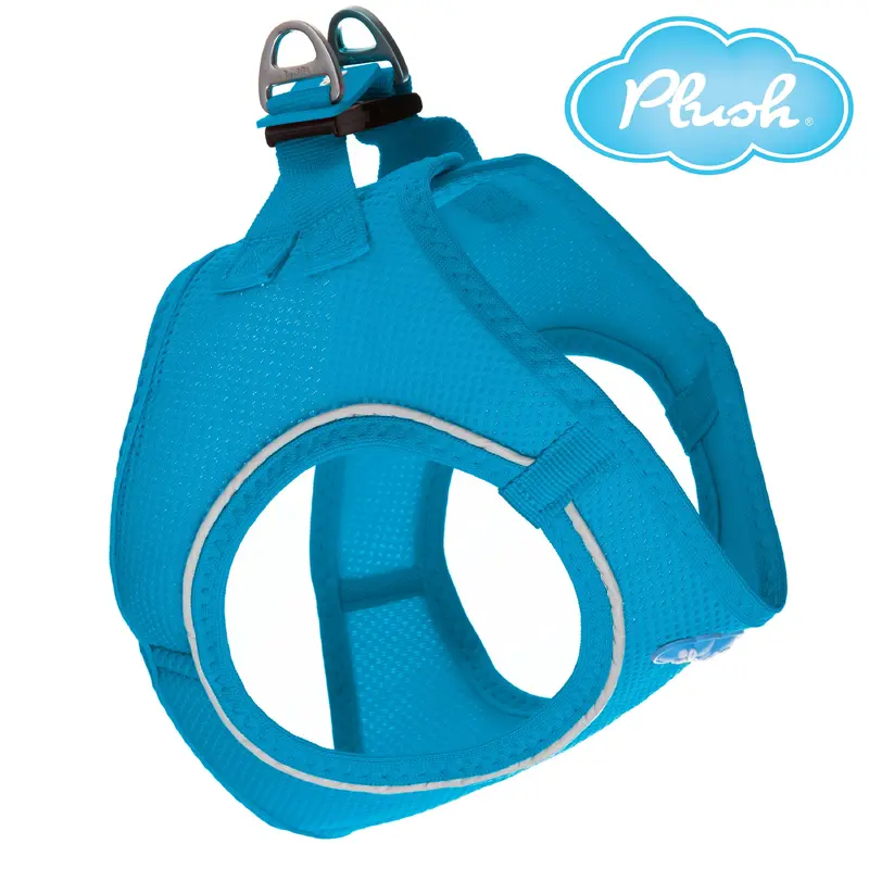 Plush Step In Dog Harness Large Cornflower