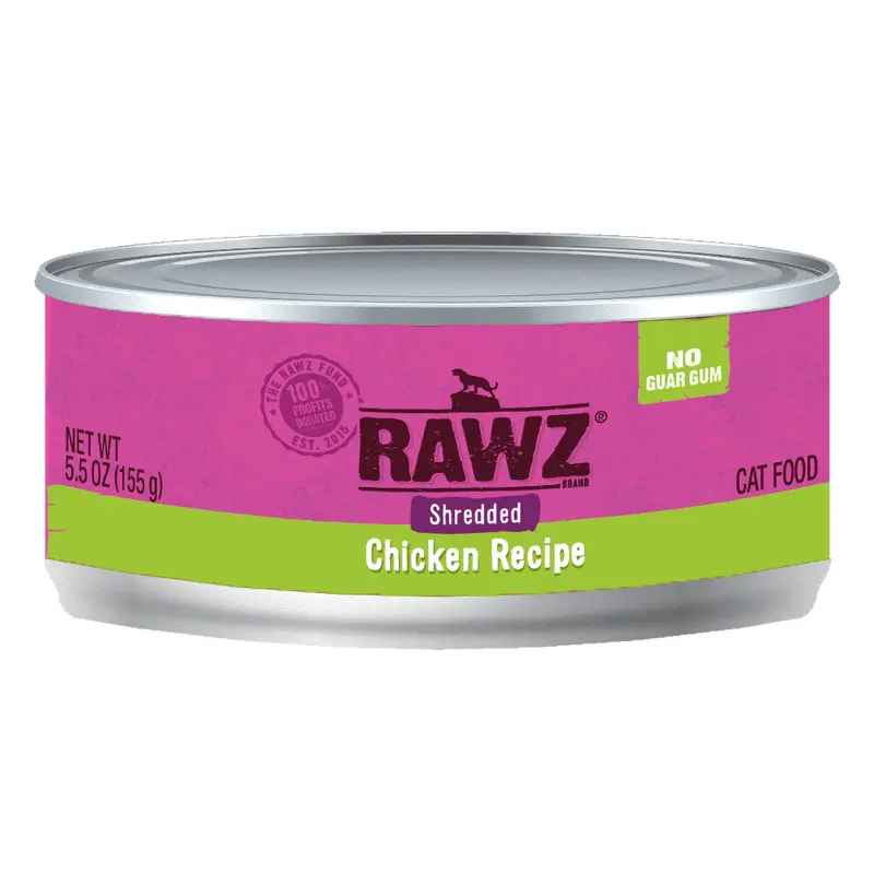 Rawz Shreds Cat Food   5.5oz Chicken