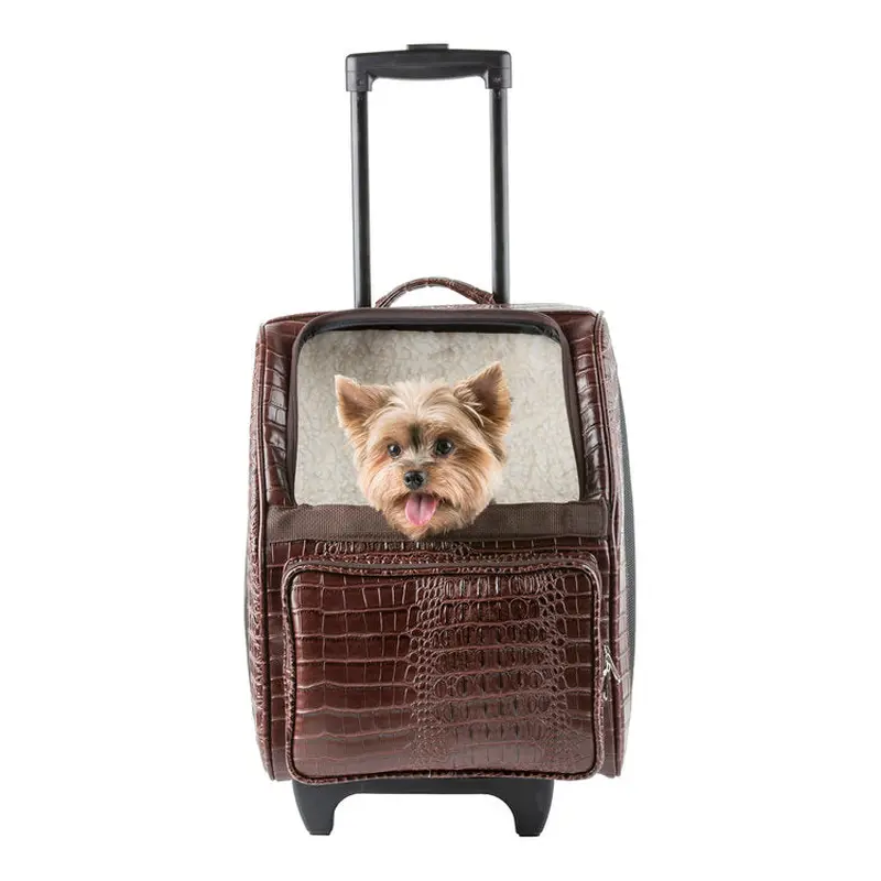 Rio Bag On Wheels - Brown Croco