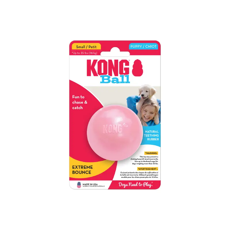Kong Puppy Ball With Hole Small