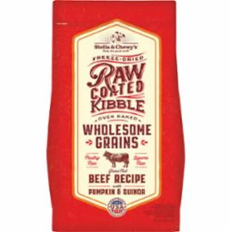 Stella & Chewy's Beef Recipe with Pumpkin and Quinoa Raw Coated Kibble Wholesome Grains Dog Food