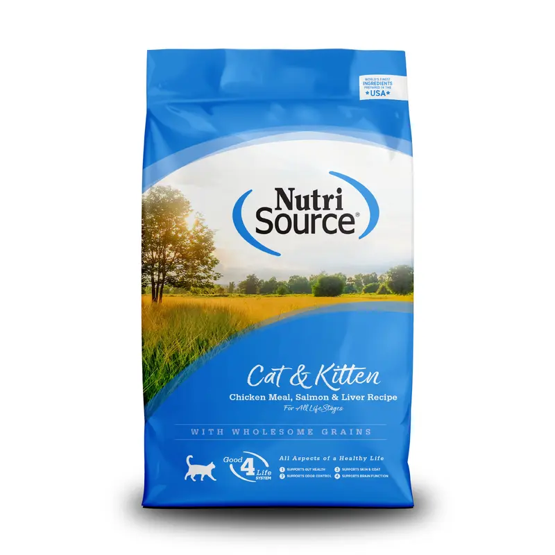 Nutri Source Cat & Kitten Chicken Meal, Salmon & Liver