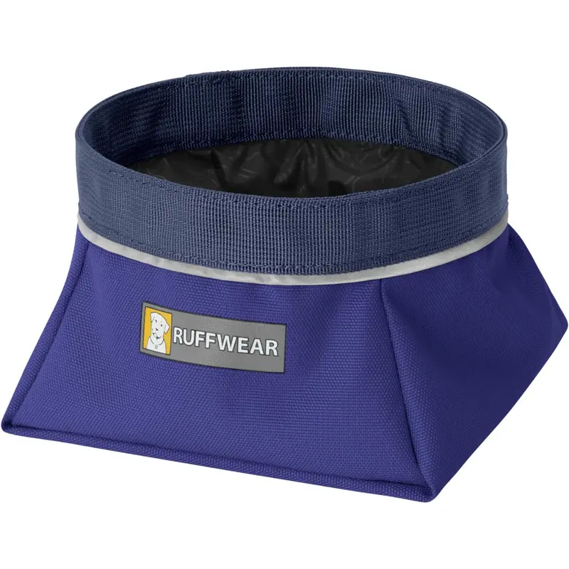 RUFFWEAR Quencher Packable Dog Bowl, Huckleberry Blue, L