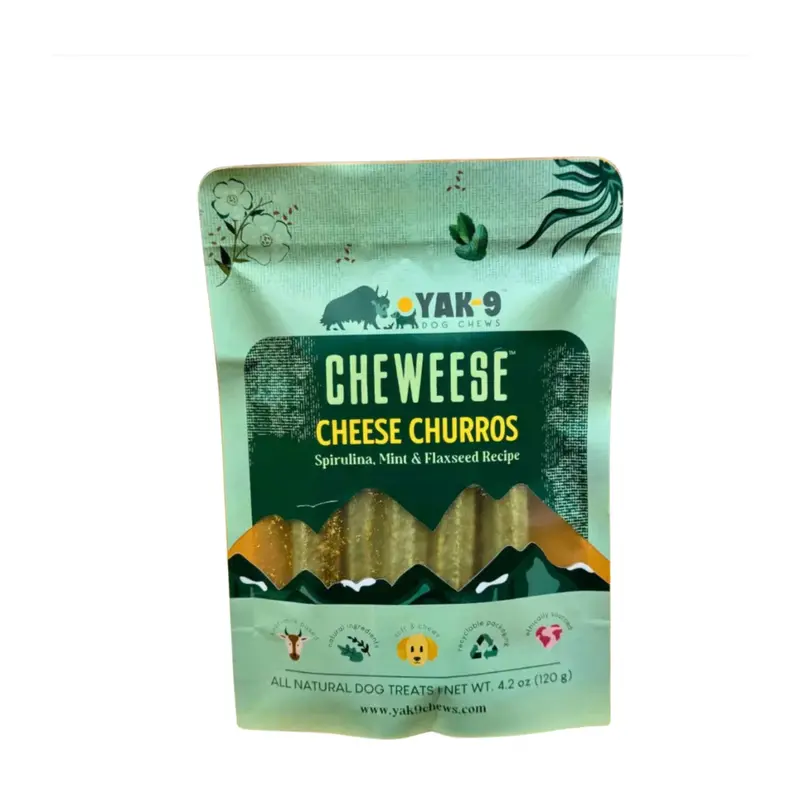 Yak-9 Cheweese Mint, Flaxseed, Spirulina Churros 5 ct
