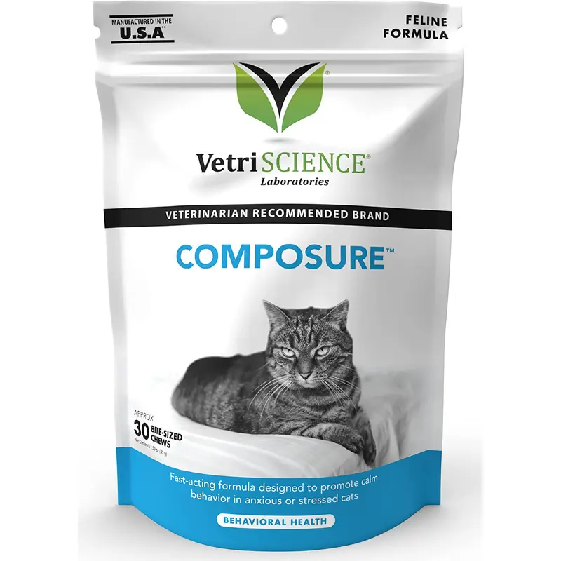 VetriScience Composure Calming Supplement for Cats 30ct