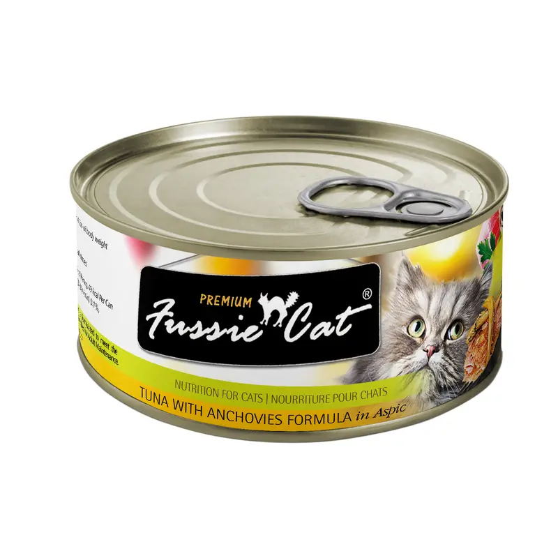Fussie Cat Premium- Tuna With Anchovies Formula In Aspic  (2.82oz)