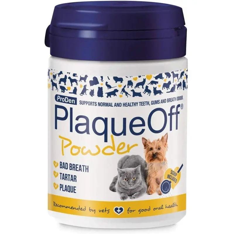 Proden PlaqueOff Dental Powder Supplement for Dogs & Cats