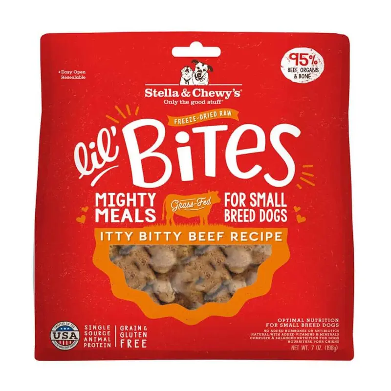 Stella & Chewy's Itty Bitty Beef Lil Bites Raw Dog Food 7oz
