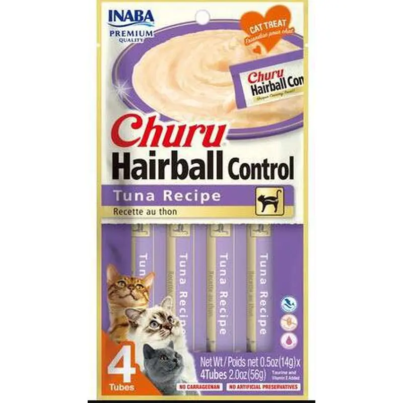Inaba Cat Churu Purees Hairball Control Tuna 2 oz