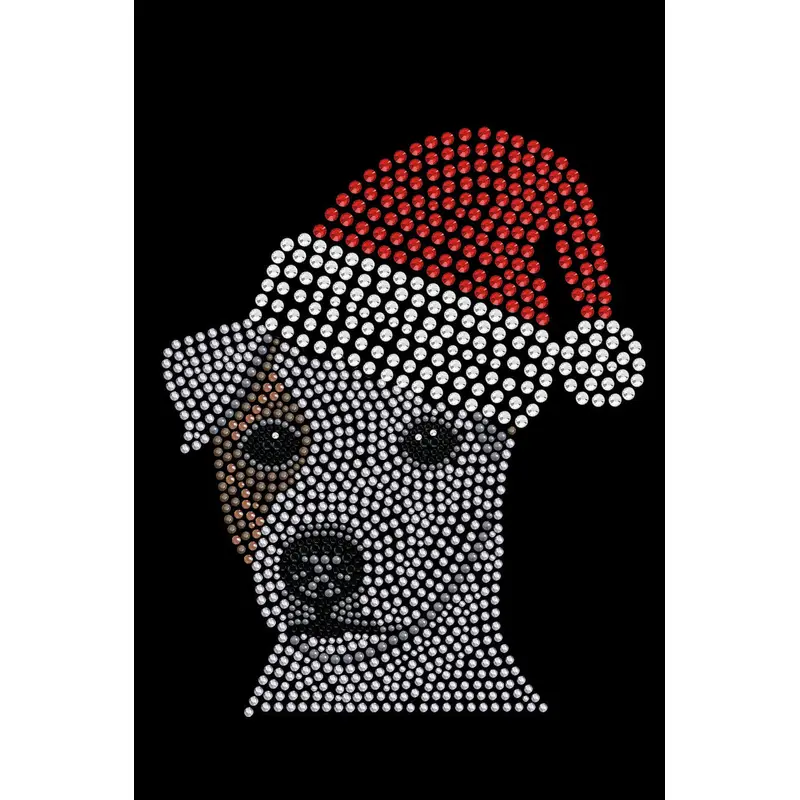 Jack Russell Terrier with Santa Hat - Custom Tutu