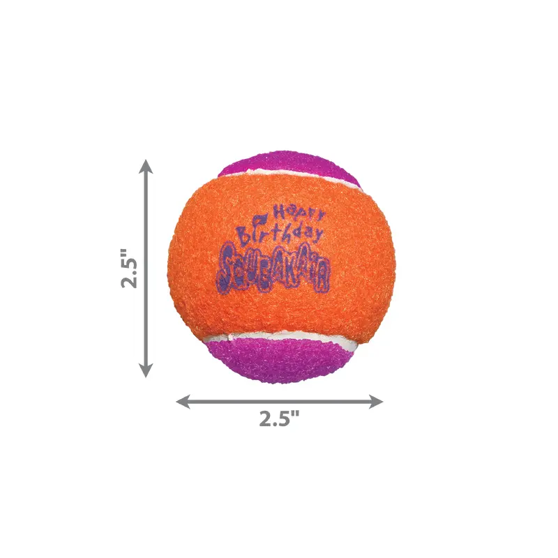 Kong Dog Toy SqueakAir Birthday Balls 3pk Medium