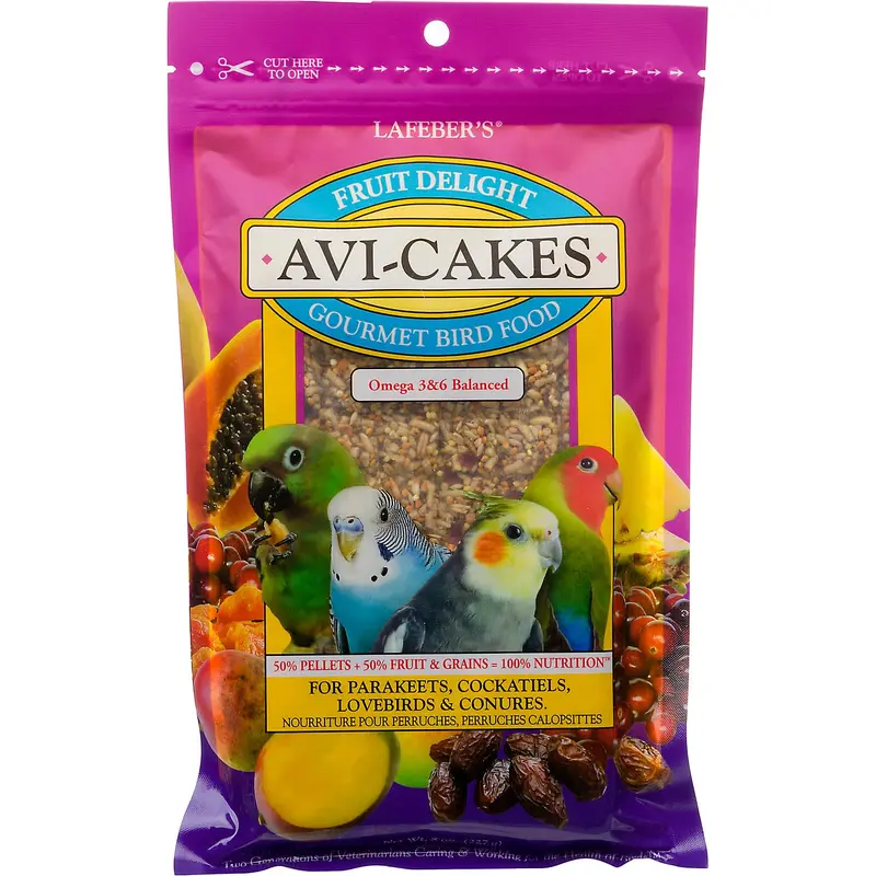 Lafeber s Avi-Cakes for Small Birds Fruit Delight  8 Oz.