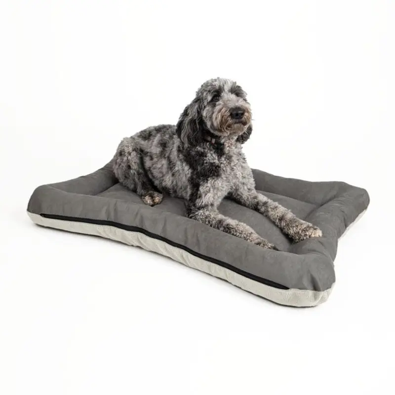 Snoozer All Day Reversible Dog Bed Large Anthracite Ivory