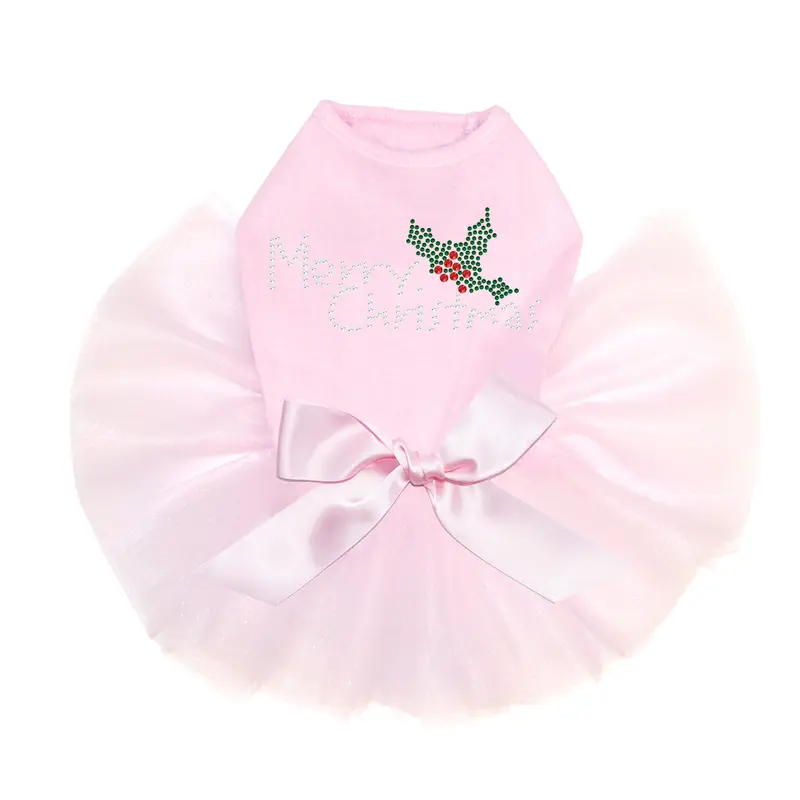 Merry Christmas with Holly - Custom Tutu