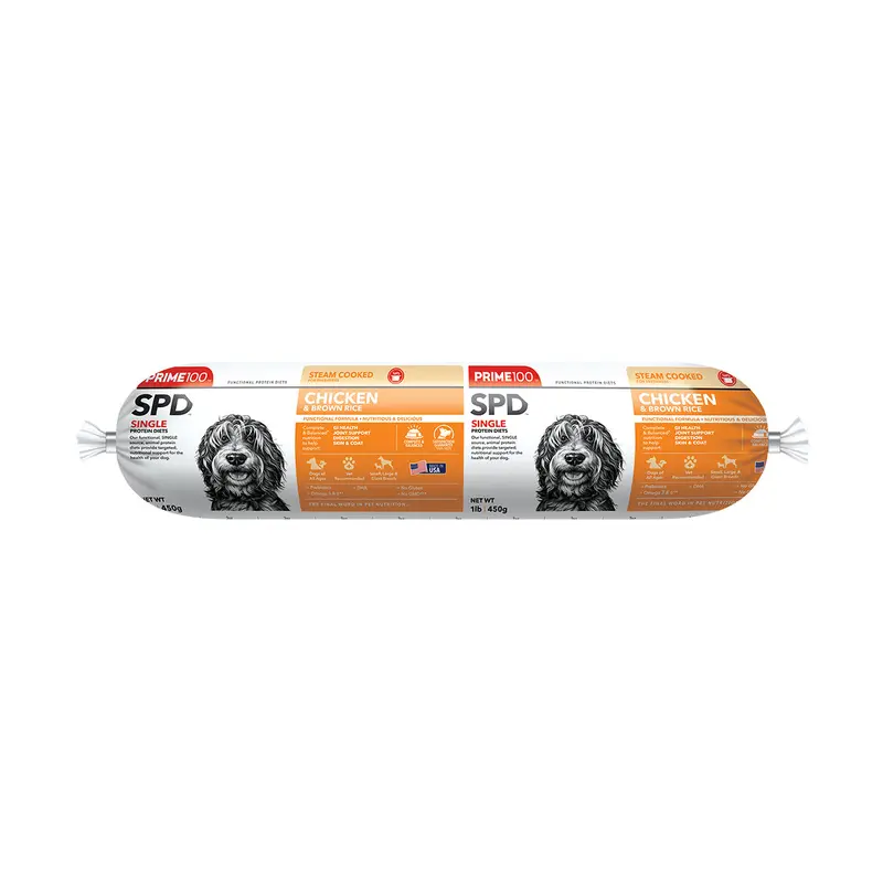 Prime100 SPD Fresh Roll Chicken & Brown Rice 1lb