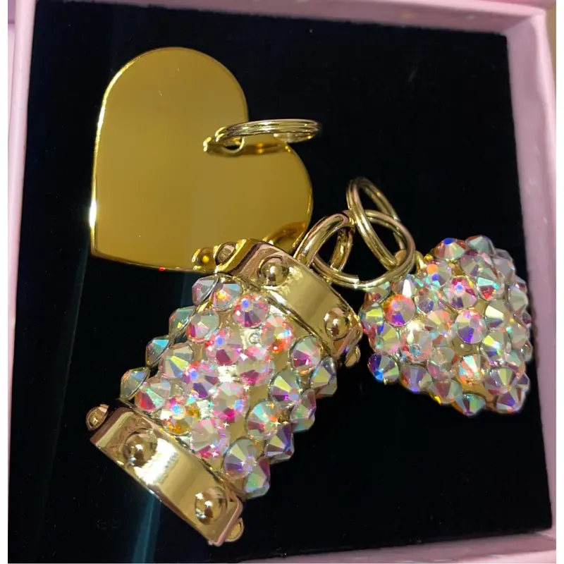 Set Of 3 Swarovski Crystal Charms