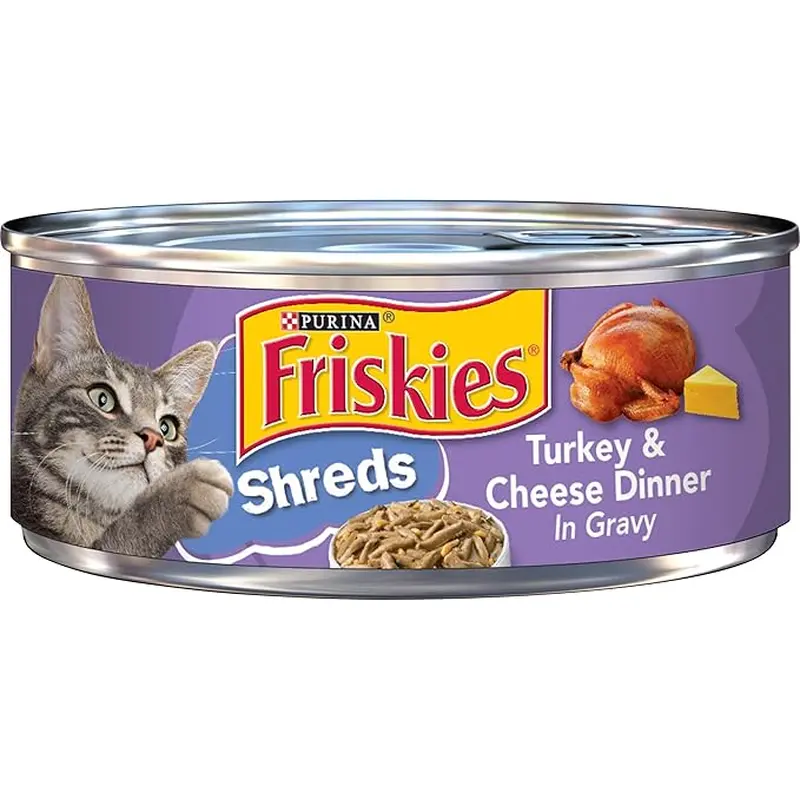 Friskies Shreds Turkey & Cheese in Gravy Wet Cat Food (5.5oz)