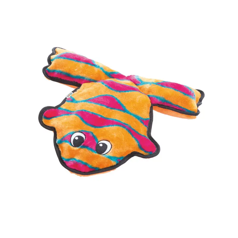 Outward Hound Invincibles Frog Dog Toy, Orange/Pink