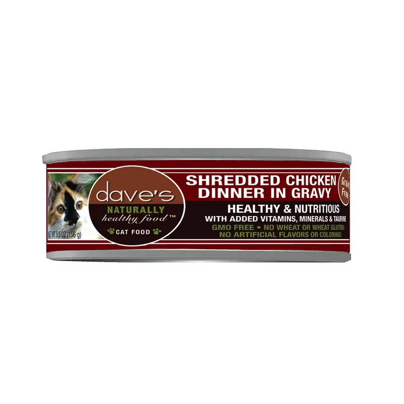 Dave's Pet Food Naturally Healthy Shredded Chicken in Gravy