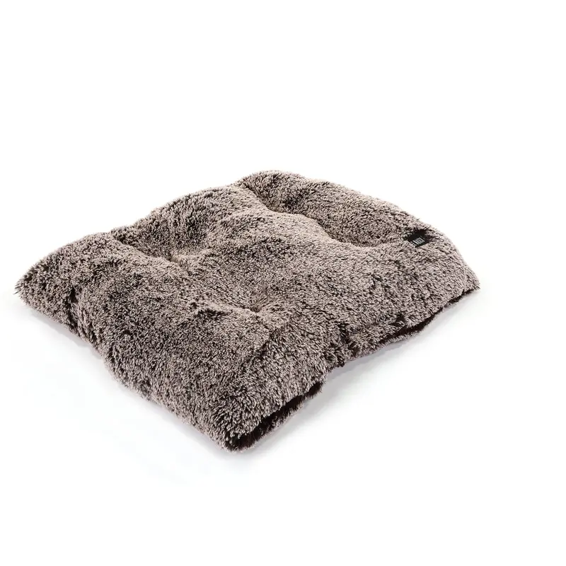 Chocolate Frosted Shag Pillow Bed