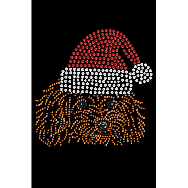 Teddy Poodle with Santa Hat - Custom Tutu