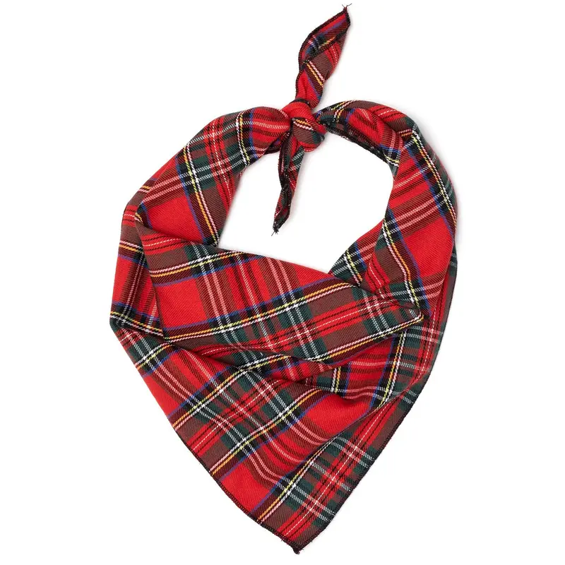 RED PLAID III BANDANA