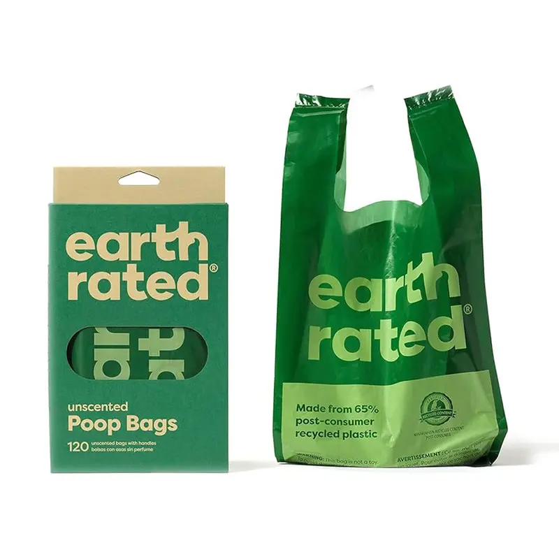 Earth Rated Poop Eco Bag With Easy-Tie Handle Unscented 120 Bags