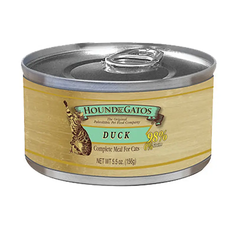 Hound & Gatos Trout and Duck Recipe Cat Food 5.5oz