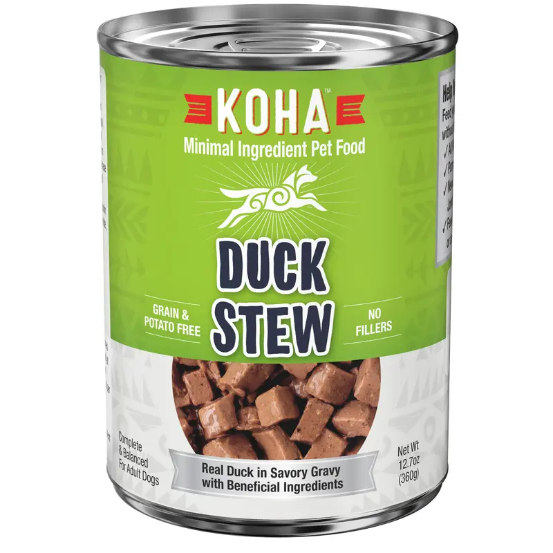 Koha Minimal Ingredient Duck Stew for Dogs 12.7oz