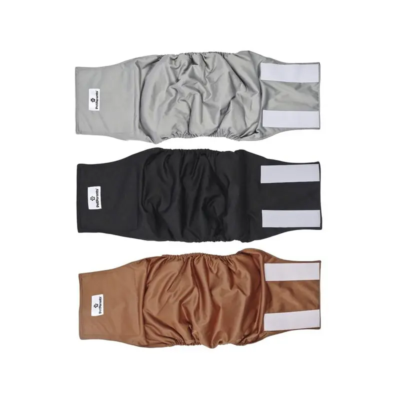 Pet Parents Premium Natural Washable Belly Bands 3Pk XL