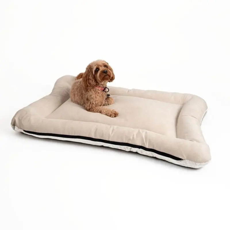 Snoozer All Day Reversible Dog Bed Large Bucksin Ivory