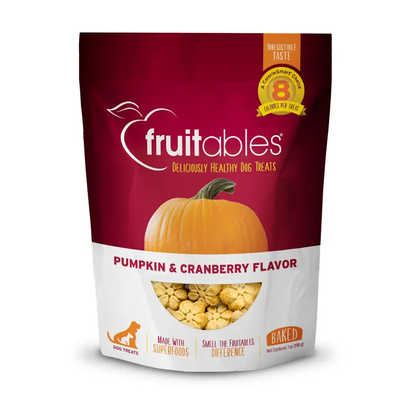 Fruitables Baked Pumpkin & Cranberry Flavor Treats 7 oz.