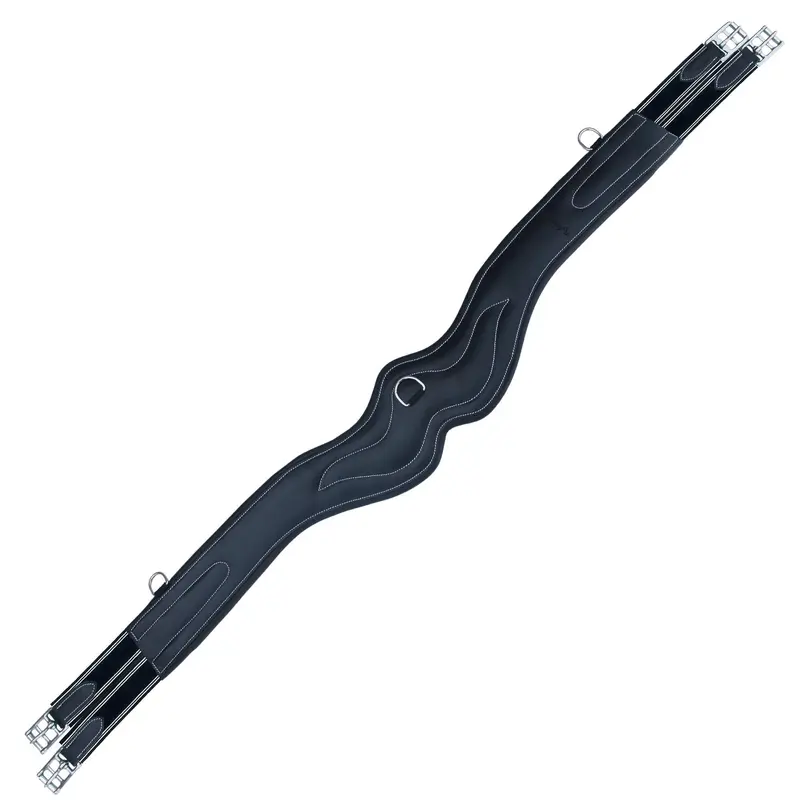 ExionPro AdaptLine Wave Over Lay Girth - Navy Blue Elastic with White Lines