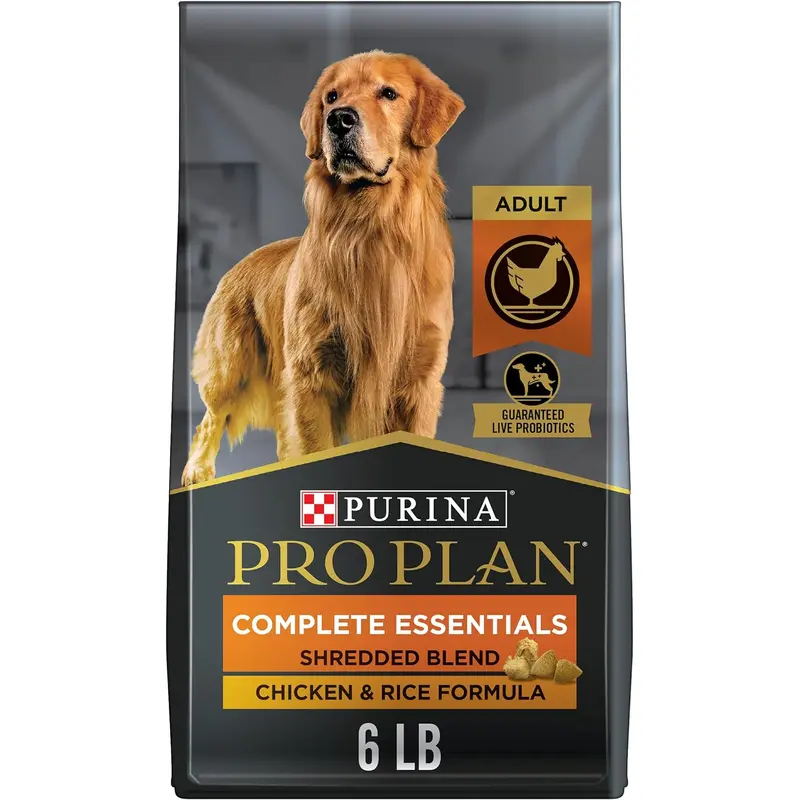 Pro Plan Adult Complete Essentials Shredded Blend Chicken & Rice Dry Dog Food